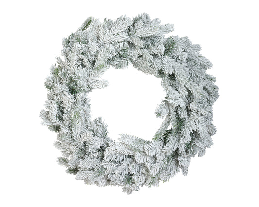 Ghirlanda natalizia innevata 'Grandis wreath snowy' D80 - Kaemingk