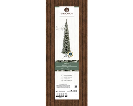 Alberi di natale 'Pencil pine snowy' D70 x H240 - Kaemingk