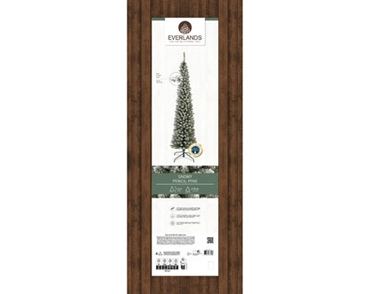 Alberi di natale 'Pencil pine snowy' D70 x H240 - Kaemingk