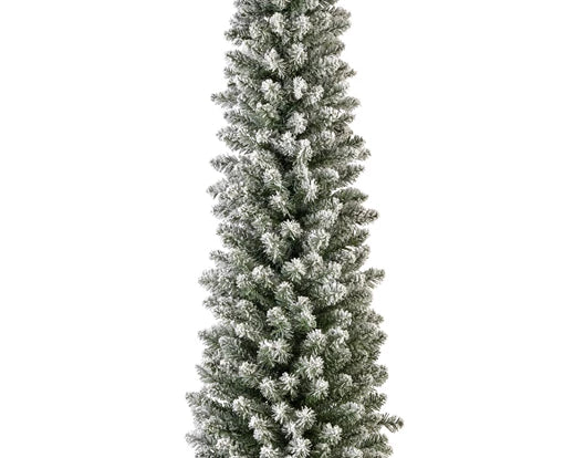 Alberi di natale 'Pencil pine snowy' D70 x H240 - Kaemingk