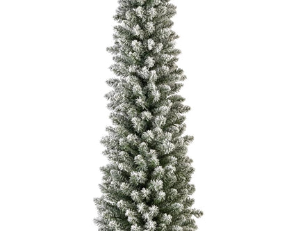 Alberi di natale 'Pencil pine snowy' D70 x H240 - Kaemingk