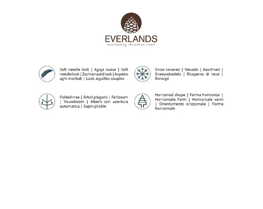 Alberi di natale 'Pencil pine snowy' D70 x H240 - Kaemingk