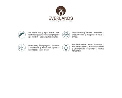 Alberi di natale 'Pencil pine snowy' D70 x H240 - Kaemingk