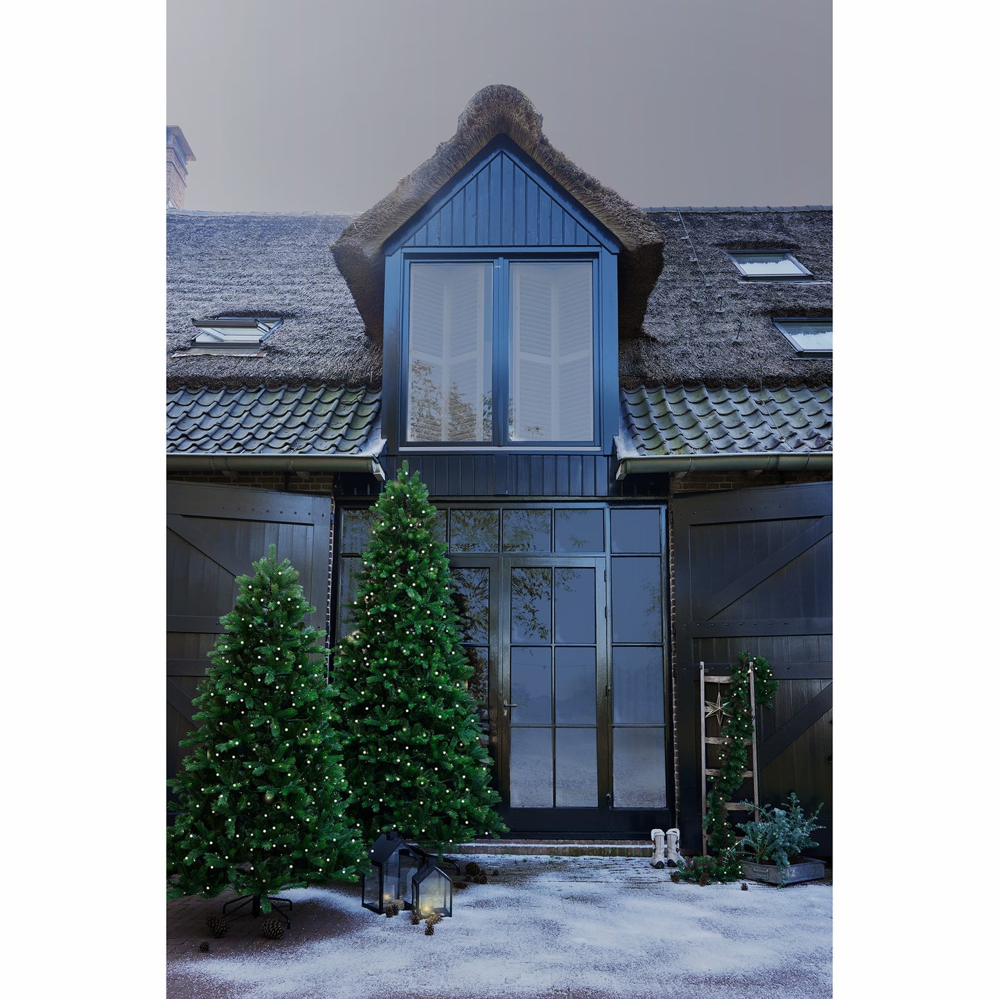 Albero di natale 'Solar Powered - Ottawa Fir Pre-Lite' D130 H210 - Kaemingk