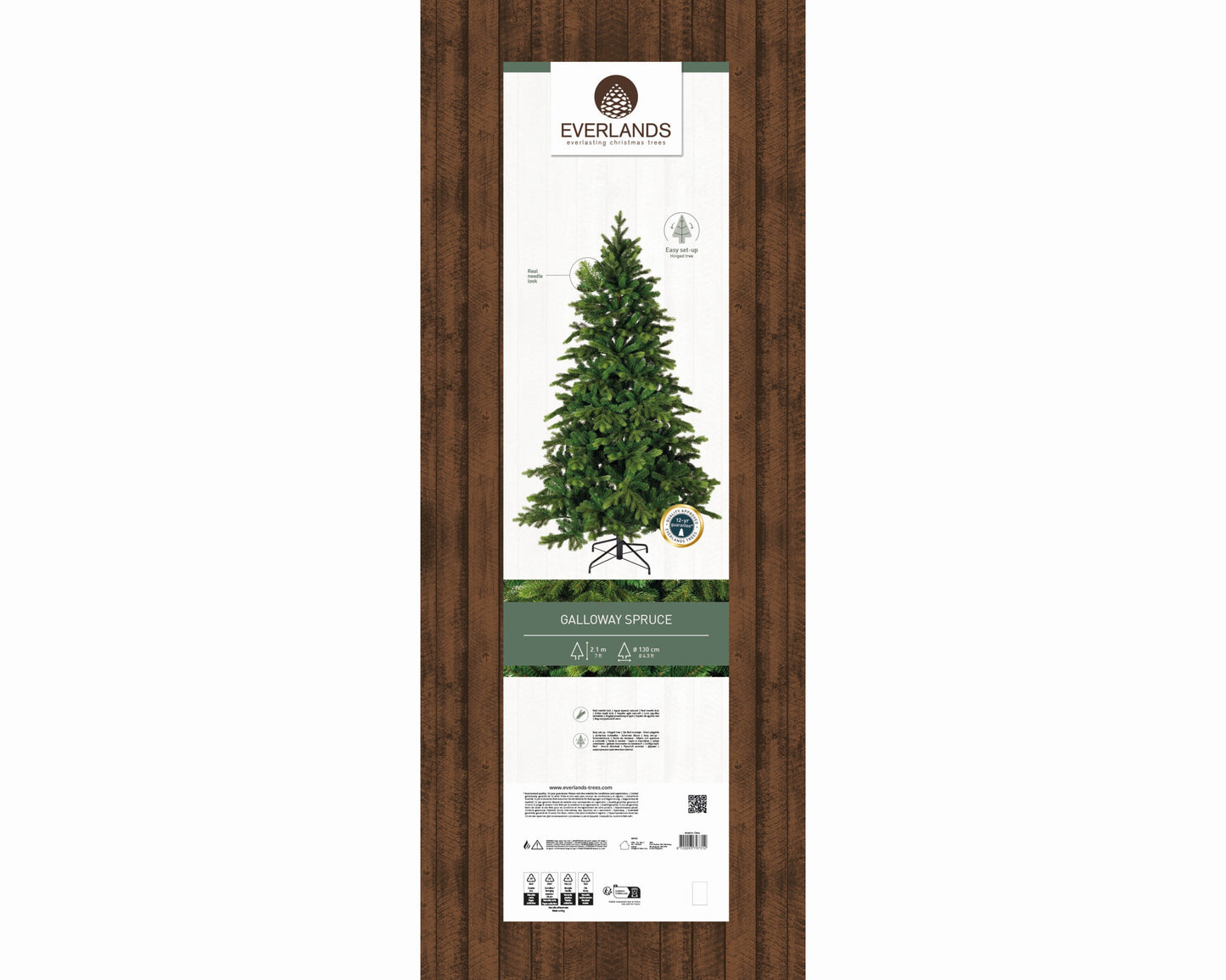 Alberi di natale 'Galloway spruce' senza LED D130xH210 - Kaemingk