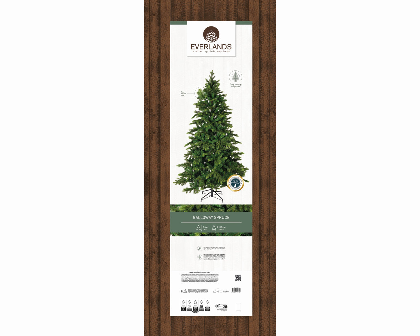Alberi di natale 'Galloway spruce' senza LED D150xH240 - Kaemingk