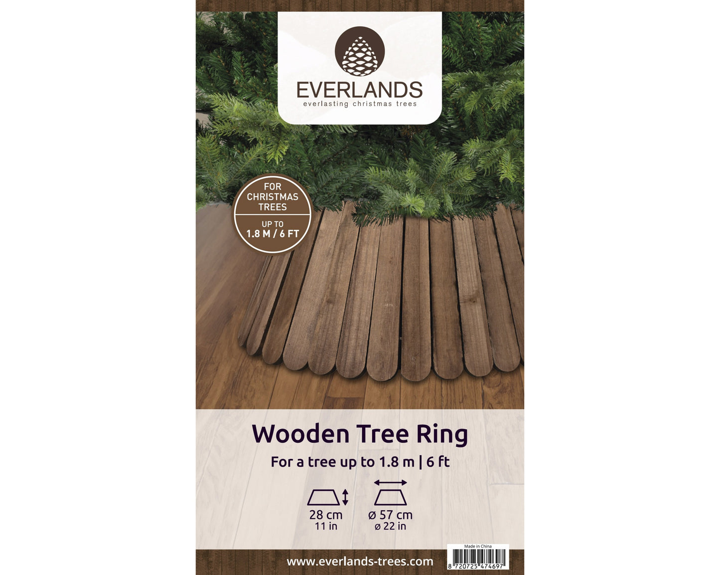 Copri piede albero di natale D57 H28- Kaemingk