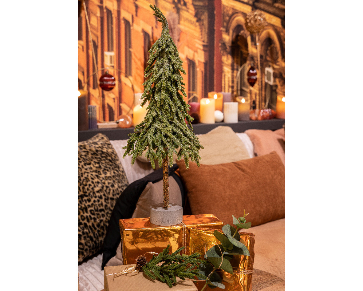 Albero natalizio mini da interno glitterato D20 H60- Kaemingk