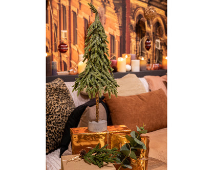Albero natalizio mini da interno glitterato D20 H60- Kaemingk