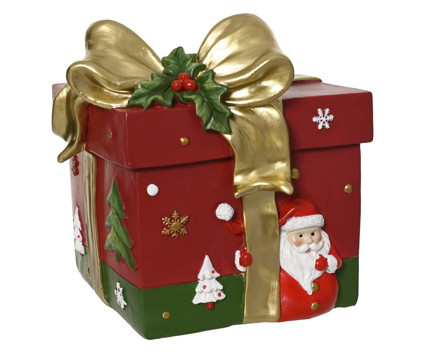 Vaso a forma di pacco regalo D21 H22- Kaemingk