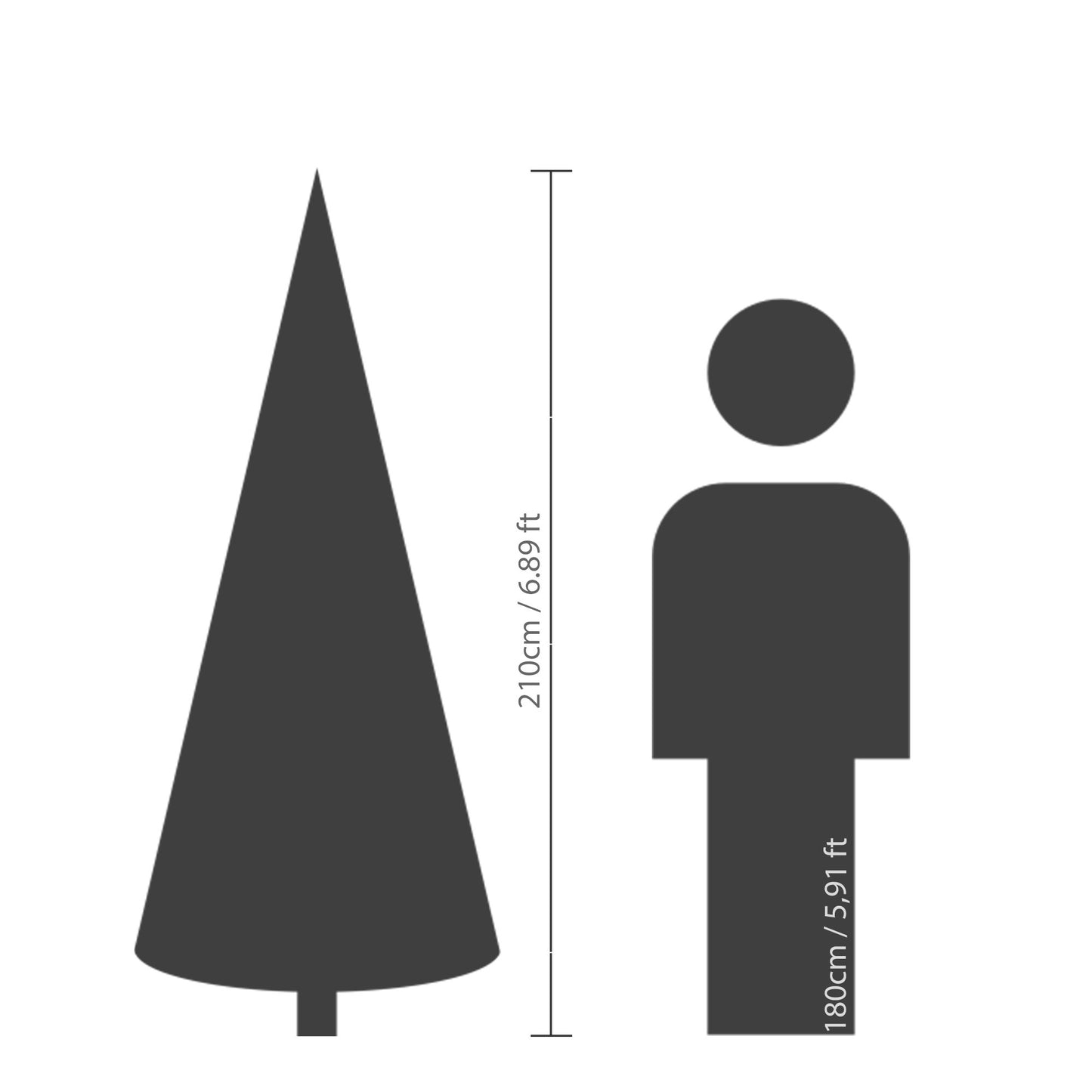 Albero di natale 'Grandis Fir snowy' H210 - Kaemingk