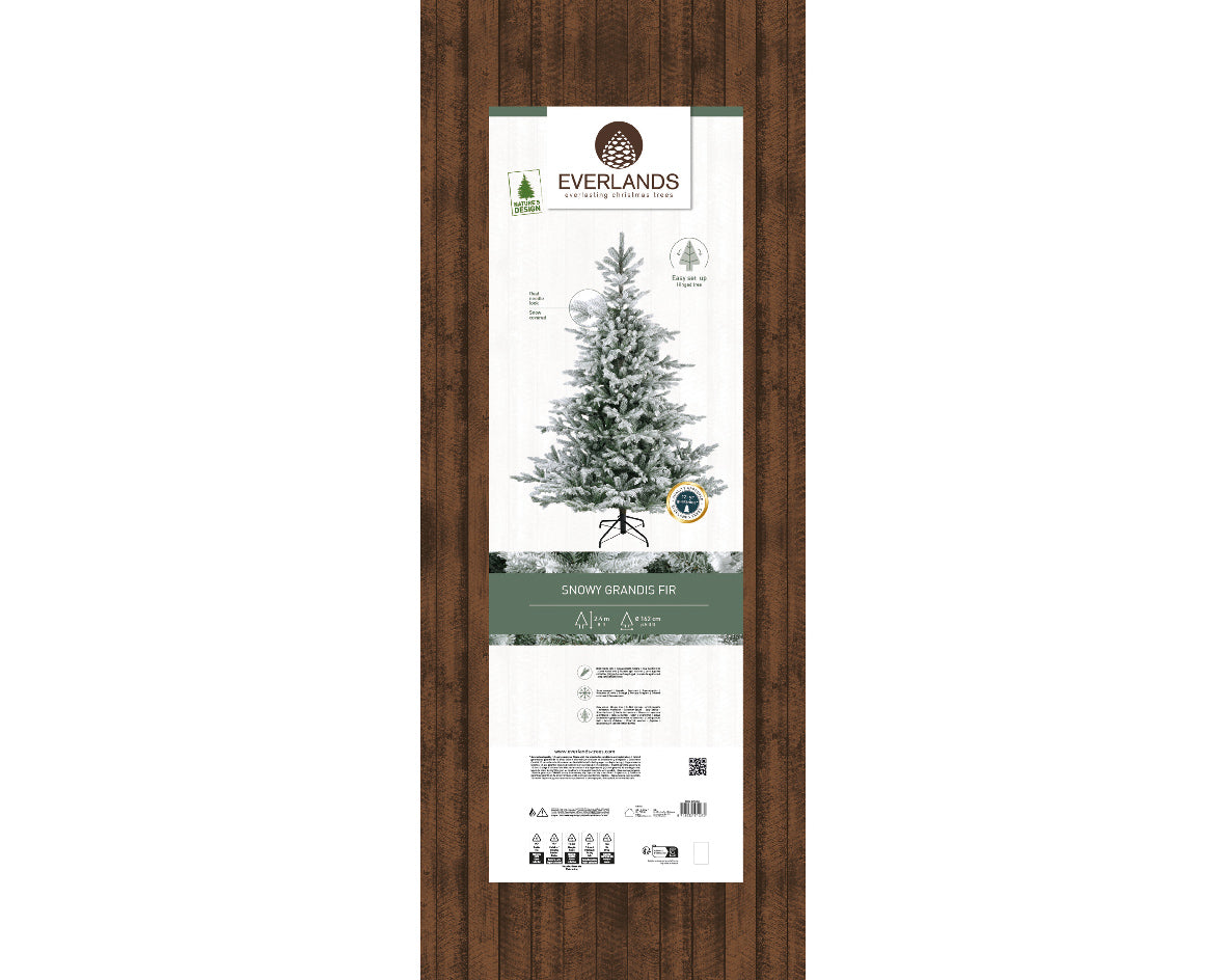 Albero di natale 'Grandis Fir snowy' H240 - Kaemingk