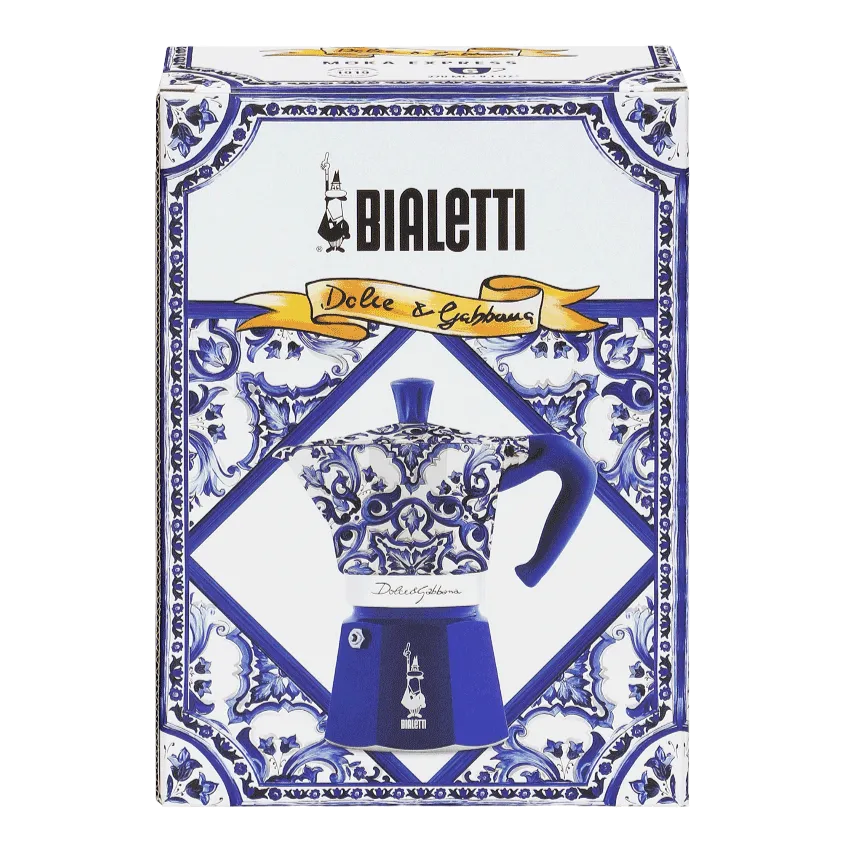 Moka Express 3 TZ Blu Medit. D&G  - Bialetti