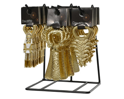 Apri bottiglia natalizi oro D7xH13,5 - Kaemingk