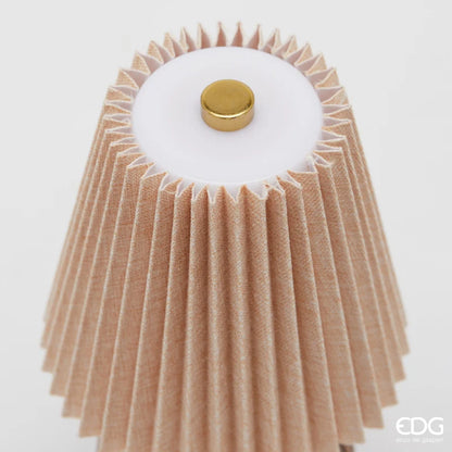 Lampada da tavolo 'Plisse' con led D11,5 H22 - EDG