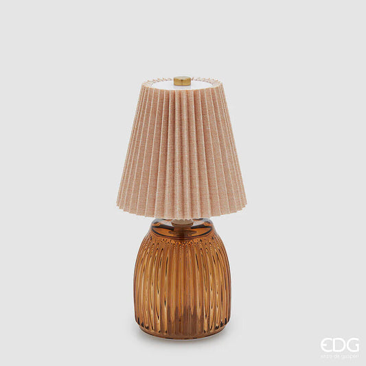 Lampada da tavolo 'Plisse' con led D11,5 H22 - EDG