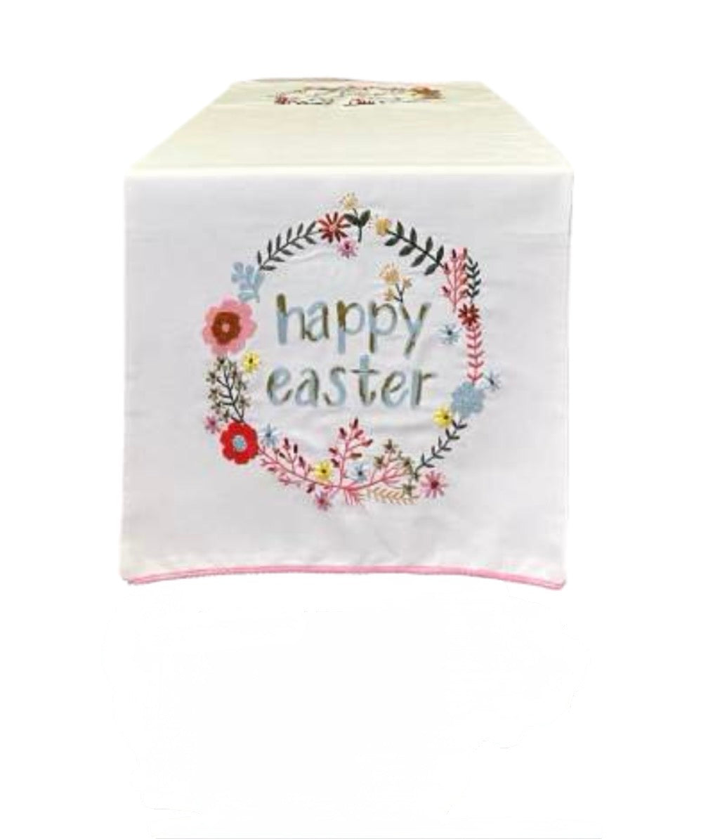 Runner con ricamo Hippie Easter 140x50 - Clodette
