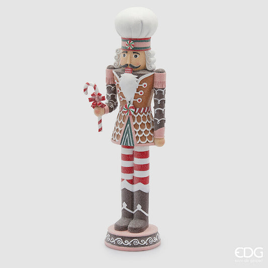 Decoro soldato di marzapane con candycane  H45,5 -EDG