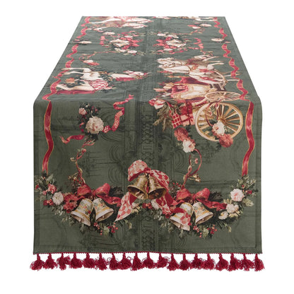 Runner natalizio collezione Calessi e Calessini 50x180 -  Blanc Maricò