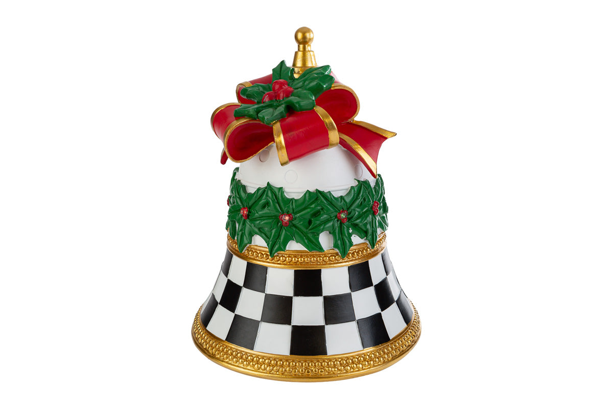 Campana a led decoro natalizio D28 H35 - Le stelle