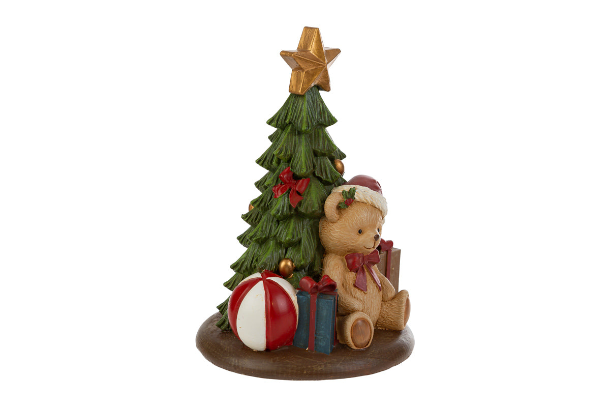 Albero con orso natalizio a led L15xP10xH17 - Le stelle