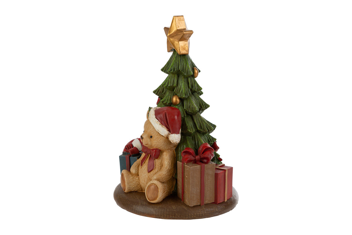 Albero con orso natalizio a led L15xP10xH17 - Le stelle