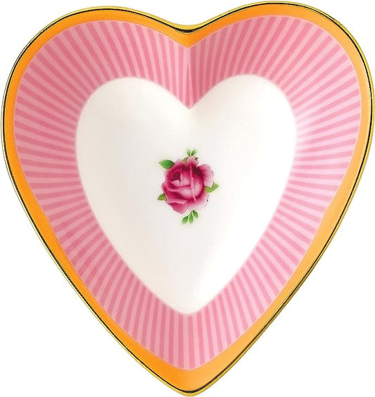 Ciotola a cuore 'Cheeky Pink Sweet Stripe'- ROYAL ALBERT