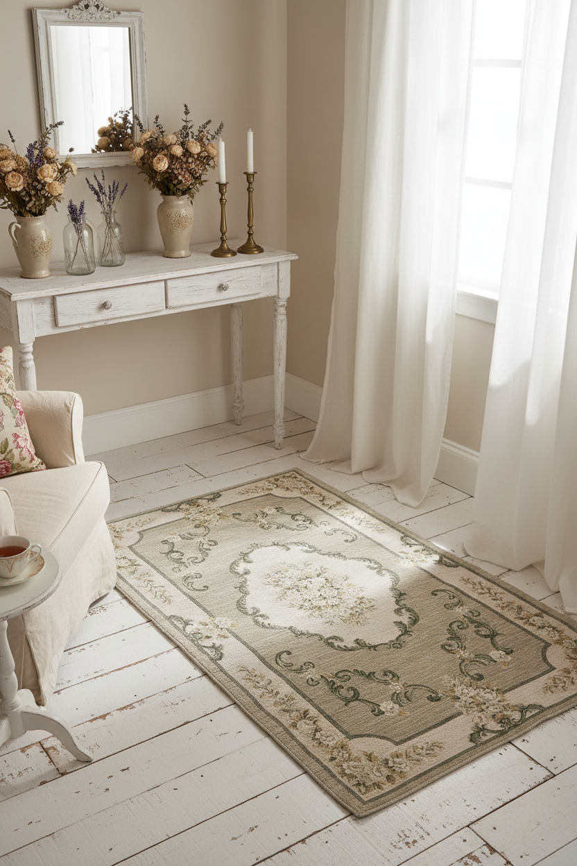 Tappeto ‘Doria’ verde 85x150 - Blanc Mariclò