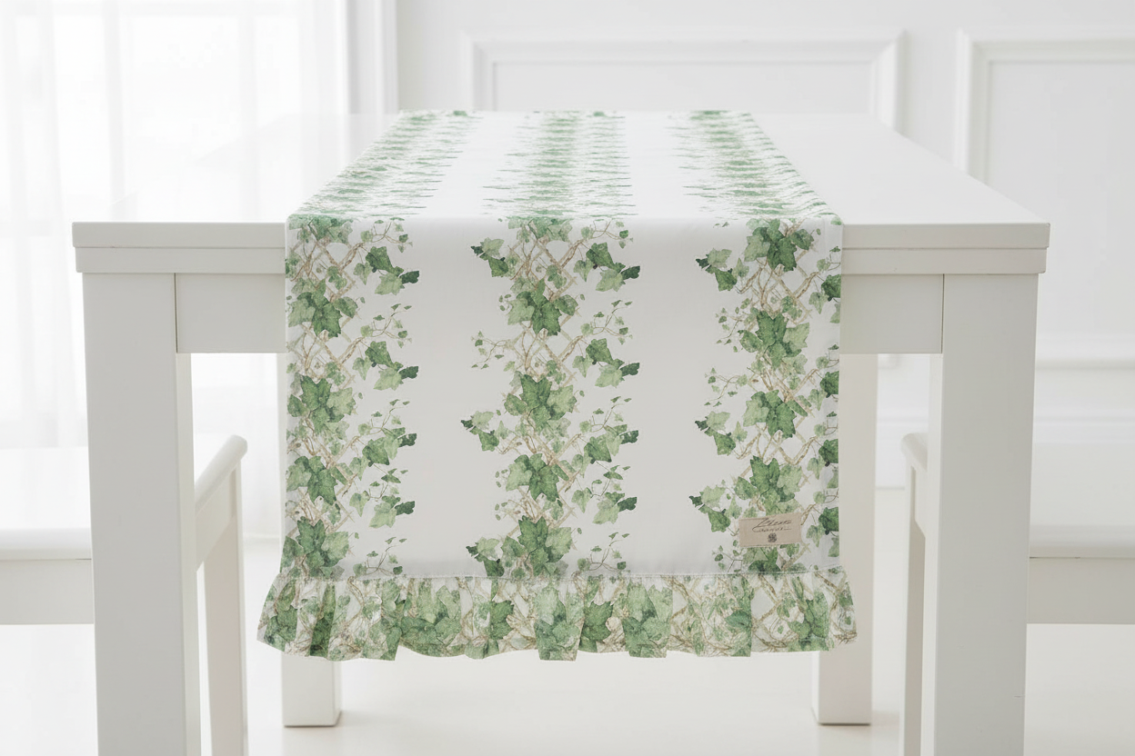 Runner con gala 45x150 - Blanc Mariclò