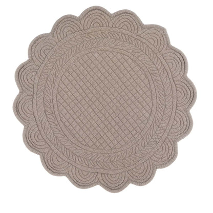 Tovaglietta ovale 40x40 tortora - Blanc Maricló