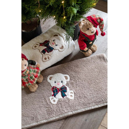 Coppia spugna con teddy  assortiti - Blanc Maricló