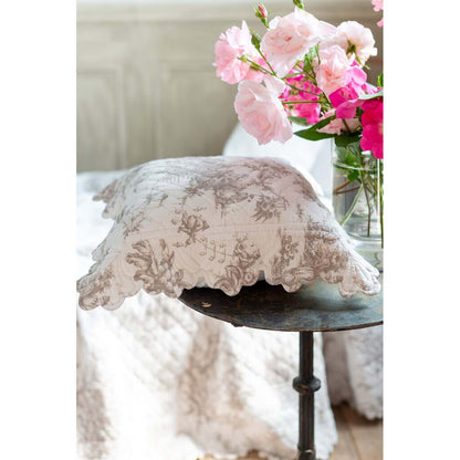 2 copriguanciali 'Toile De Jouy' - Blanc Mariclò