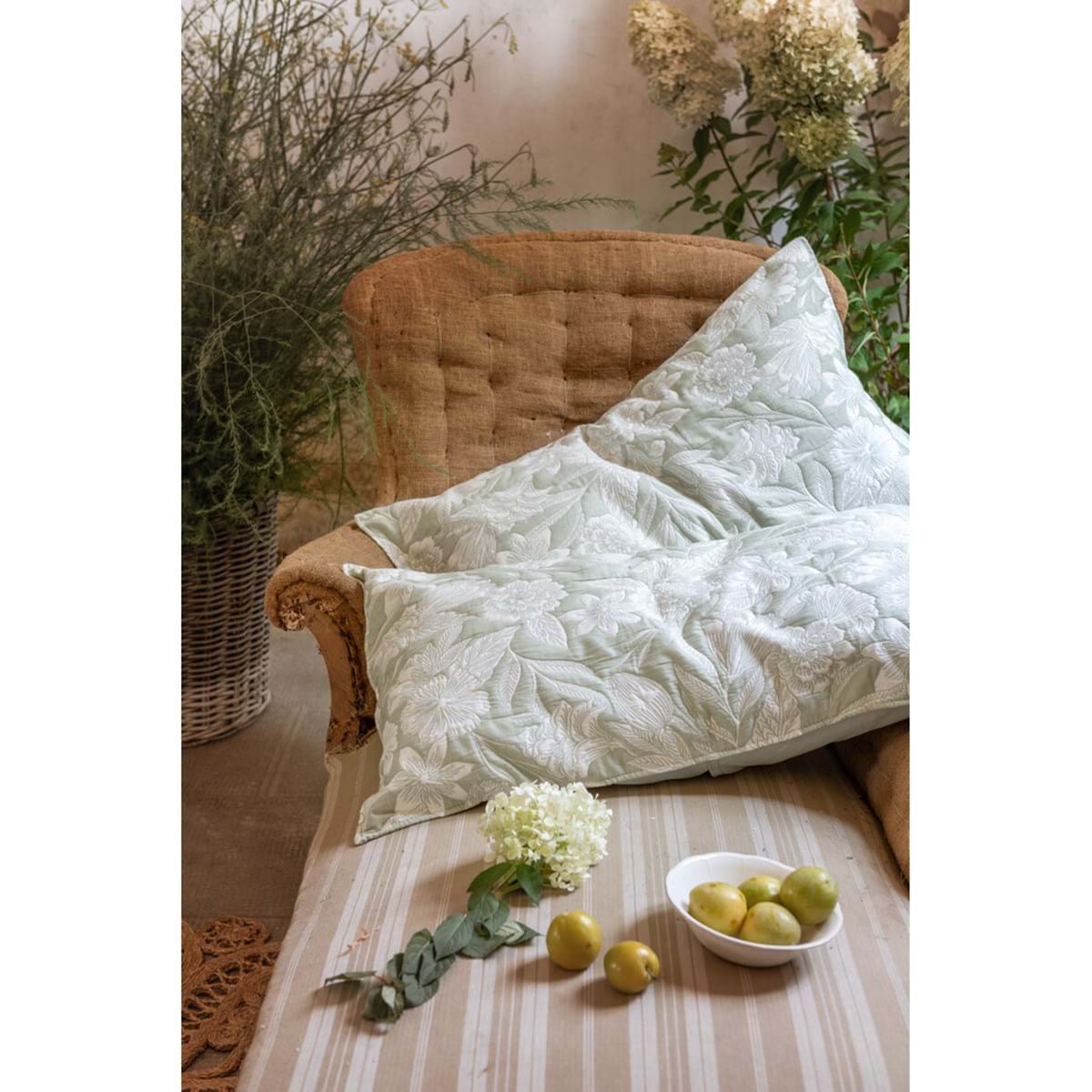 2 copriguanciali 'Lady' verde 50x80 - Blanc Mariclò