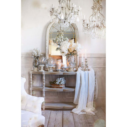 Uovo decorativo con base in vetro "Nocturna Aurea’ 19x19x36H- Blanc Maricló