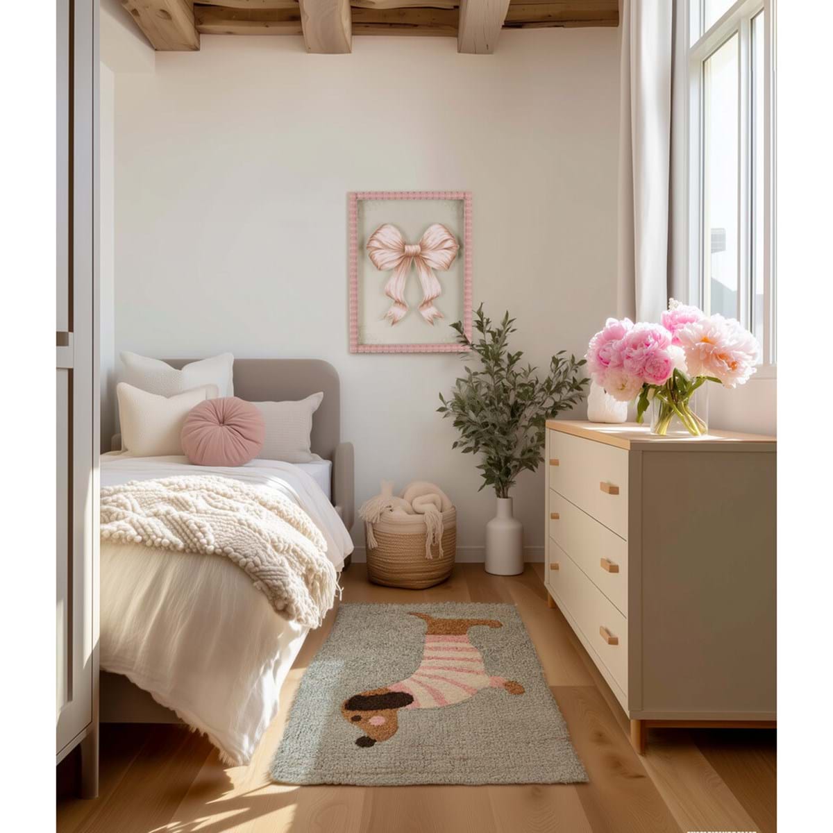 Decorazione da parete serie 'Alma' L31 H41 - Blanc Maricló