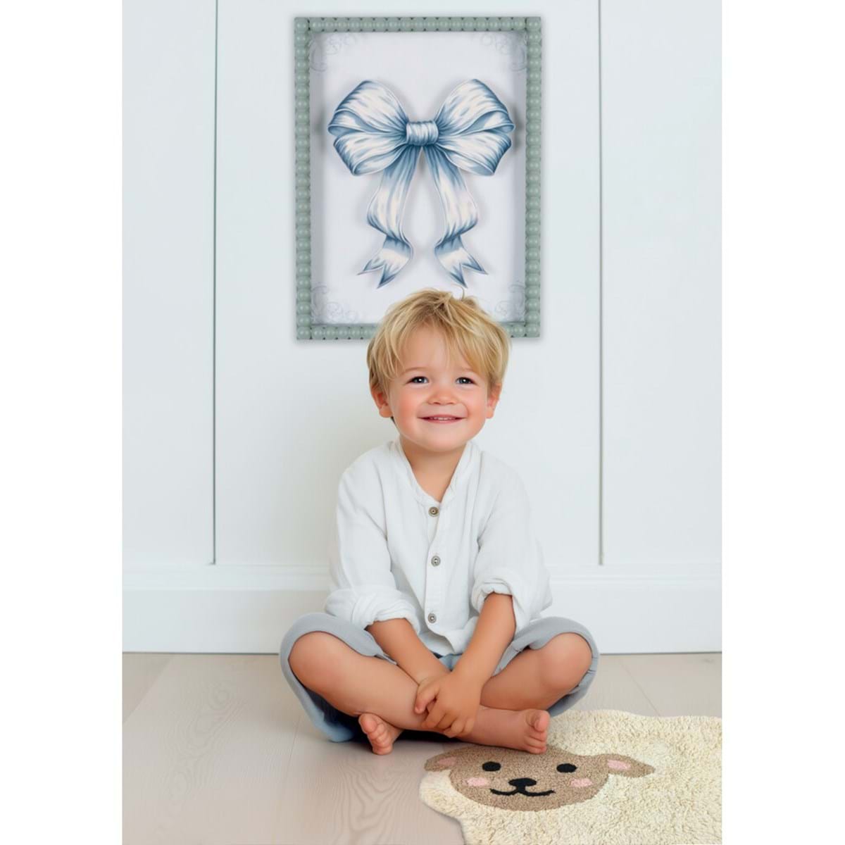 Decorazione da parete serie 'Alma' L31 H41 - Blanc Maricló