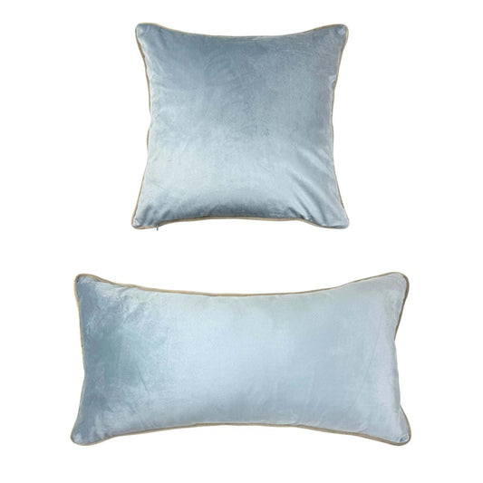 Cuscino serie 'Velluto Soffice' 45x45 azzurro - Blanc Mariclò