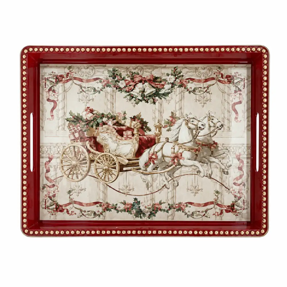 Set 2 Vassoi natalizi ass -  Blanc Maricò