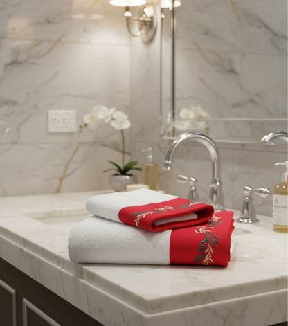 Coppia spugna linea fiocchi natalizia - Clodette