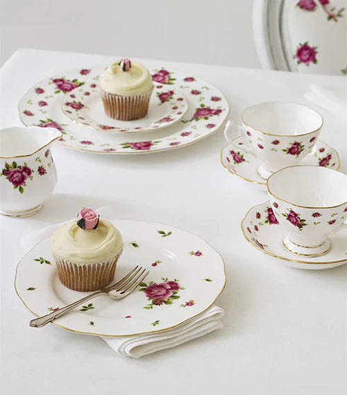 Servizio 19 pezzi ‘Country Roses white’ - Royal Albert