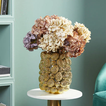 Vaso  pigne Chakra oro D26 H32 - EDG