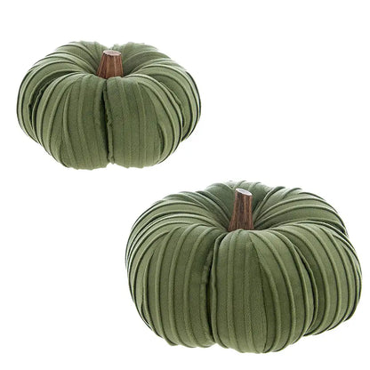 Set 2 Decoro zucca in tessuto  - Blanc Mariclò