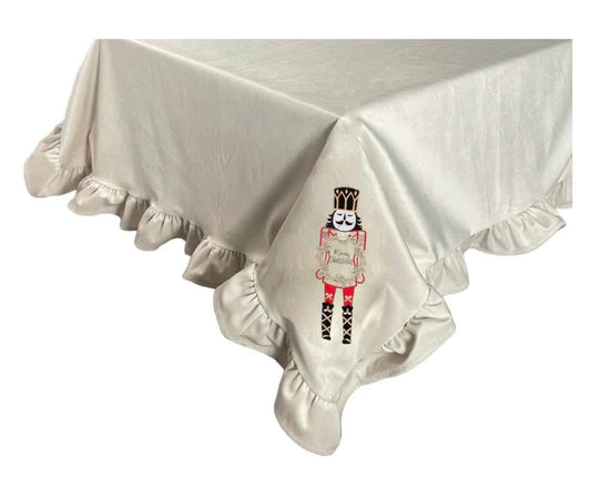 Tovaglia natalizia con soldato 100x100 - Clodette