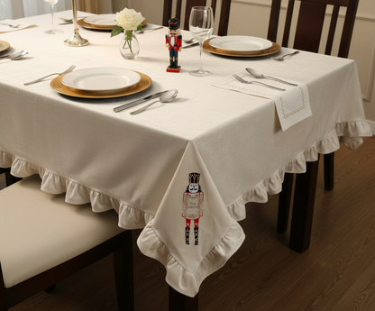 Tovaglia natalizia con soldato 100x100 - Clodette