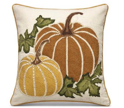 Cuscino quadrato ‘OCTAVIA’ con zucca 45x45 - Clodette