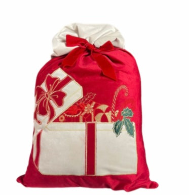 Sacco natalizio con pacchi regalo 70x48 - Clodette