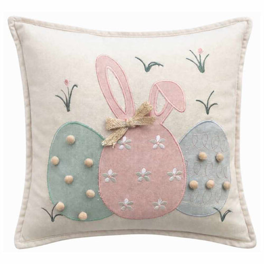 Cuscino Pom Pom Panna 45x45 - Clodette