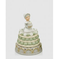 Decoro natalizio torta con babbo natale D9 H16- EDG