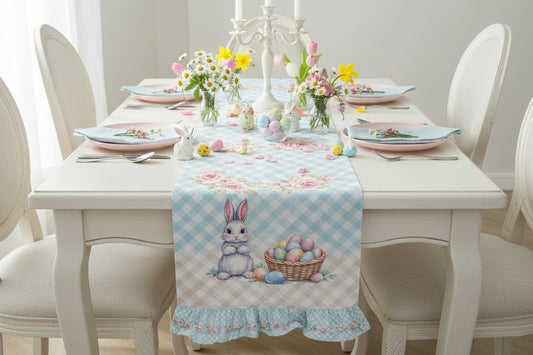 Runner con rouche linea ‘Peony’ 160x45 - Clodette