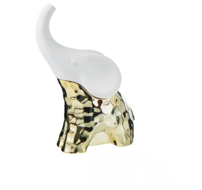 Elefante bianco e oro H13 'Linea Bicolette'